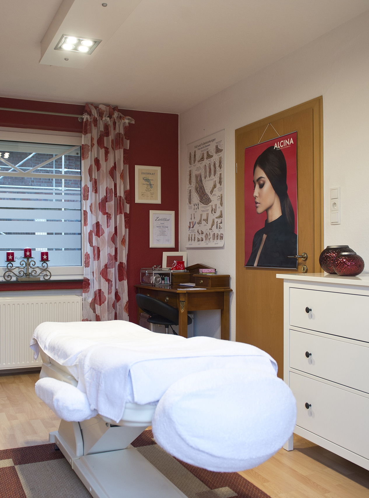 Fußpflegeraum im Salon Uwe Vossmann